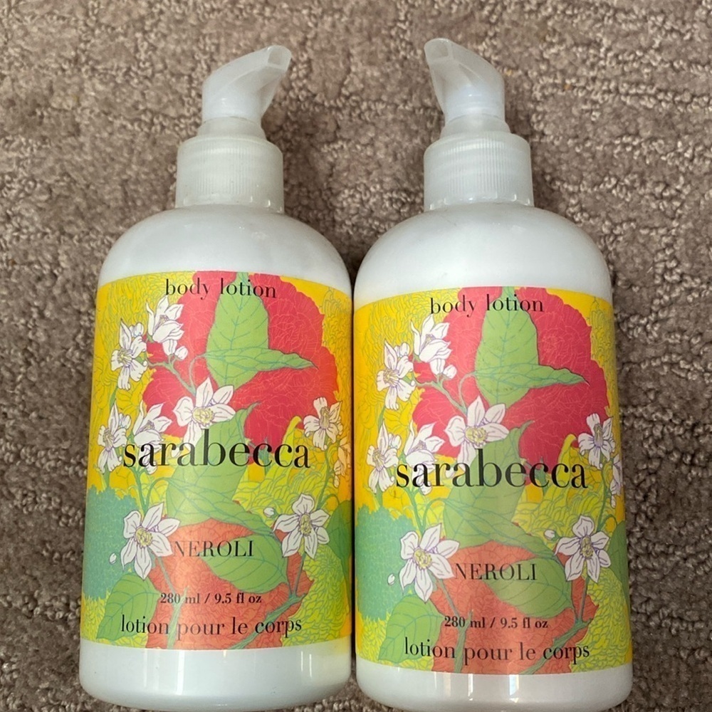 2/$20.  Sarabecca Body Lotion Bundle Vegan Hippie Neroli